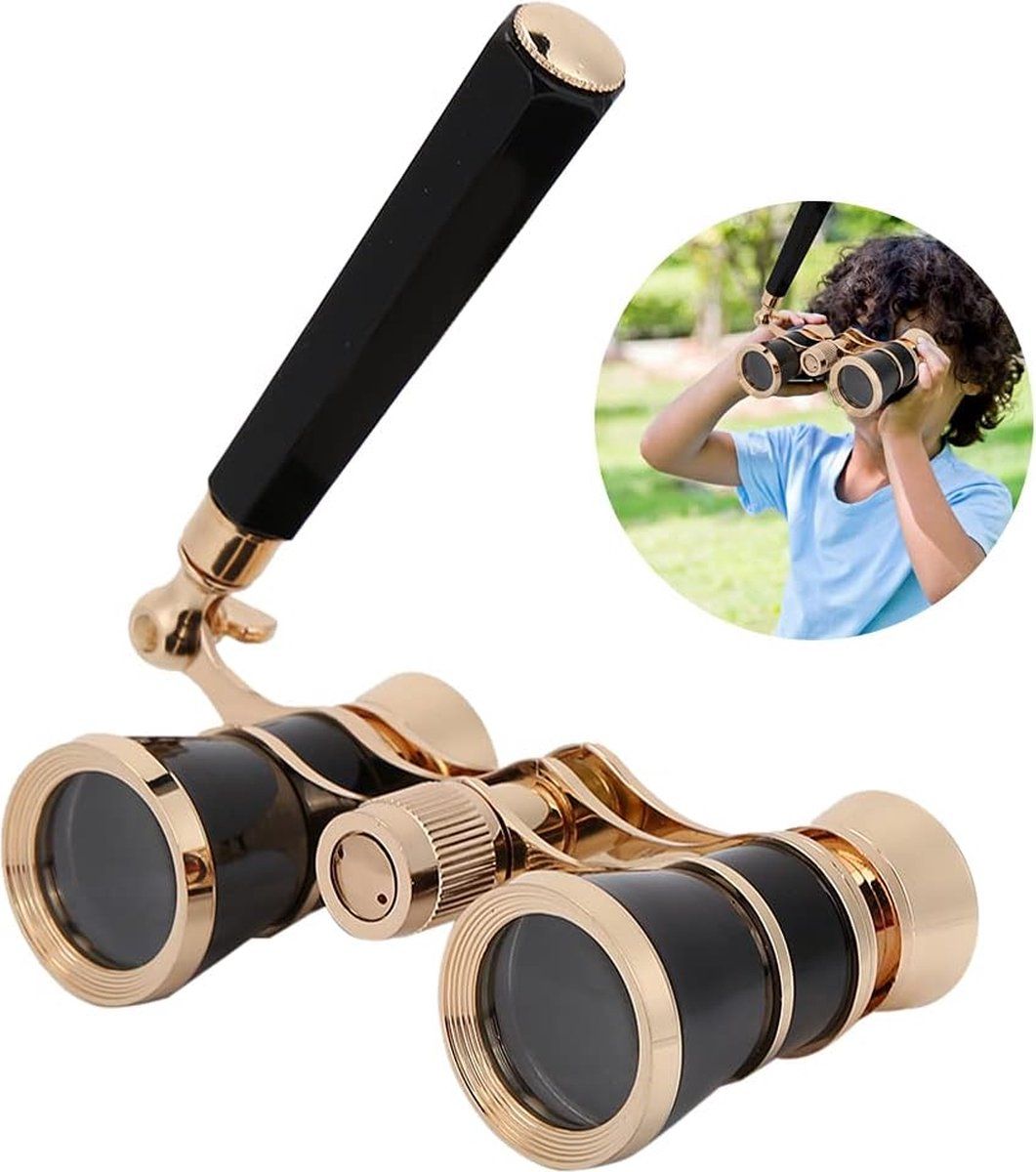 Opera Theater Binoculars, Allecto Plus, 3 x 25, Black