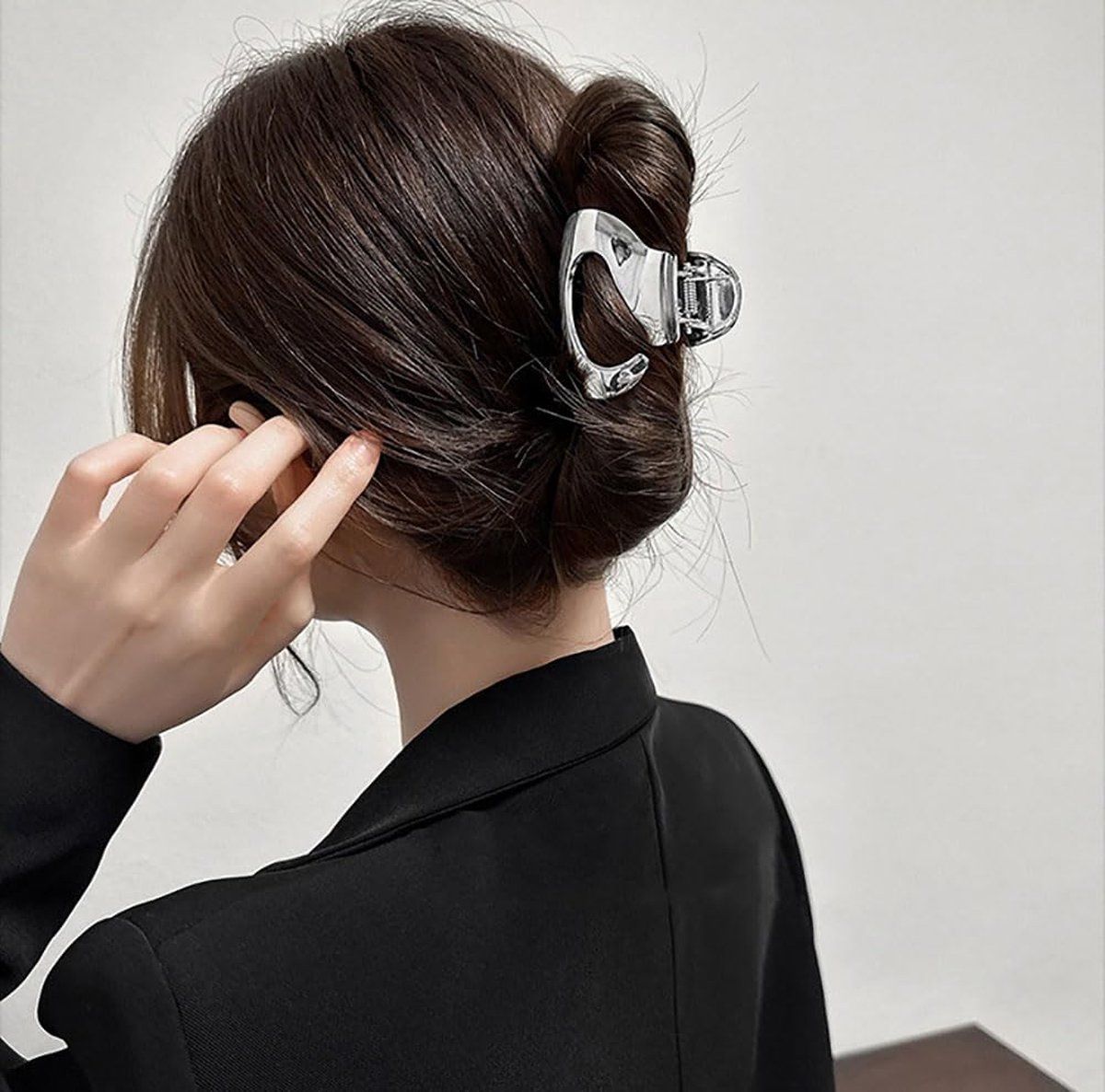 3 Piece Metal Hair Claw Clip Set, Strong Grip Non Slip for Long Hair