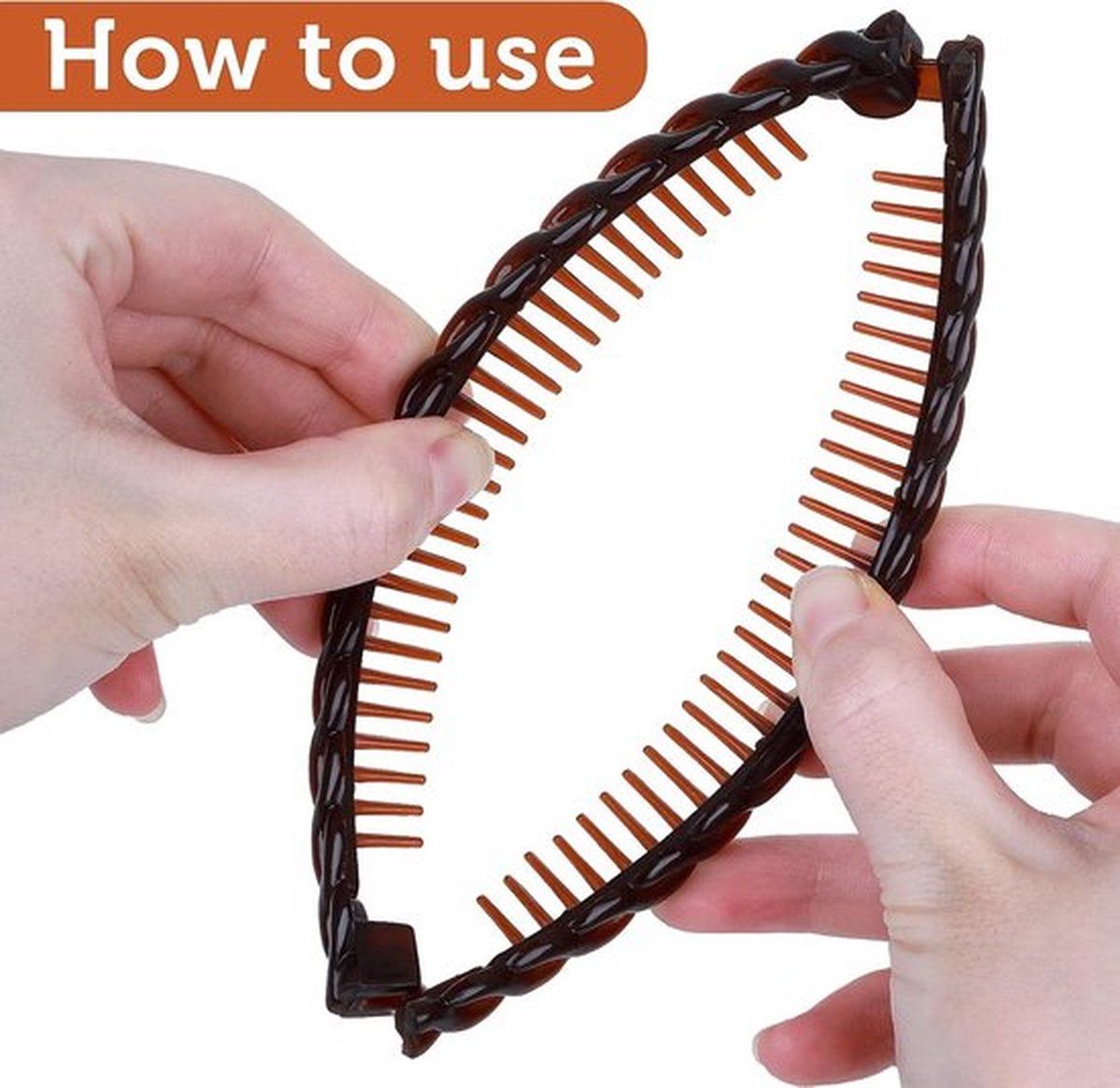 3 Pack Large Banana Clip Hair Combs for Long Hair, Fish Shape