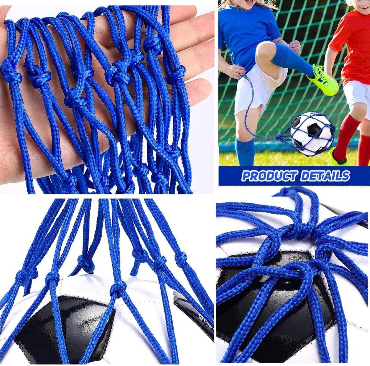 2 Pack Soccer Kick Trainer with Adjustable Waist Strap, Compatible with Ball Sizes 3 to 5