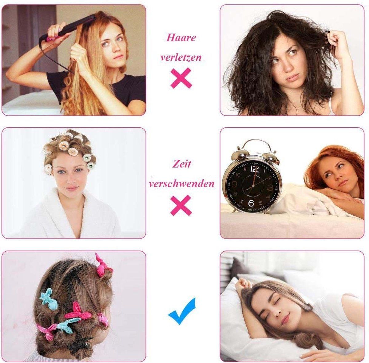 Heatless Sponge Hair Curlers for Fine and Thick Hair
