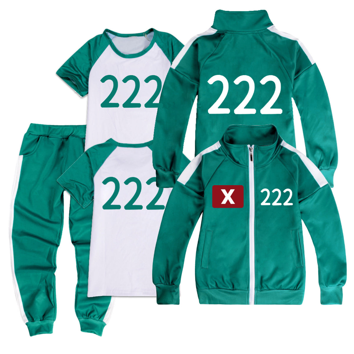 Squid Game, sportswear, complete set with rope 456 158