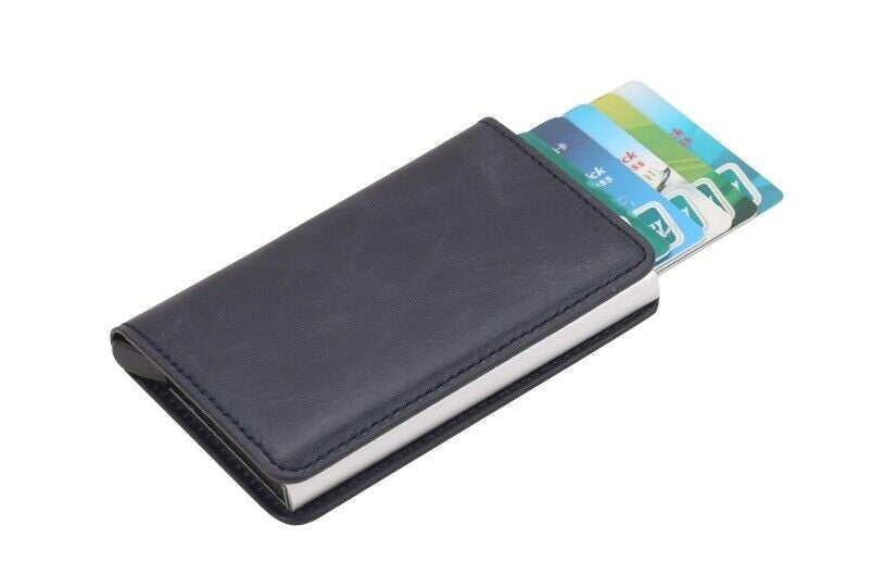 Card Holder with RFID & NFC Protection - Choose your color! Dark blue Dark blue