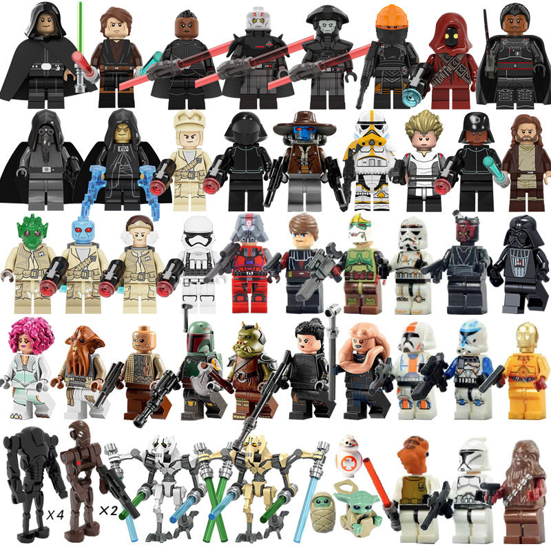 50 pcs Star Wars building blocks minifigures Luke Darth Vader 50 pcs