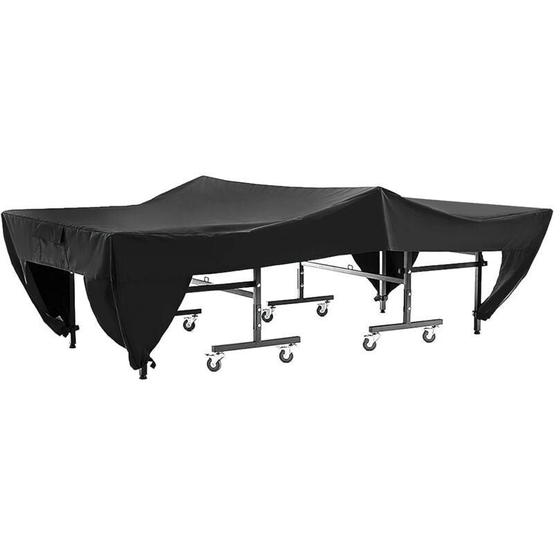 Waterproof Dustproof Table Tennis Cover Black, Black, 280 x 153 x 73 cm