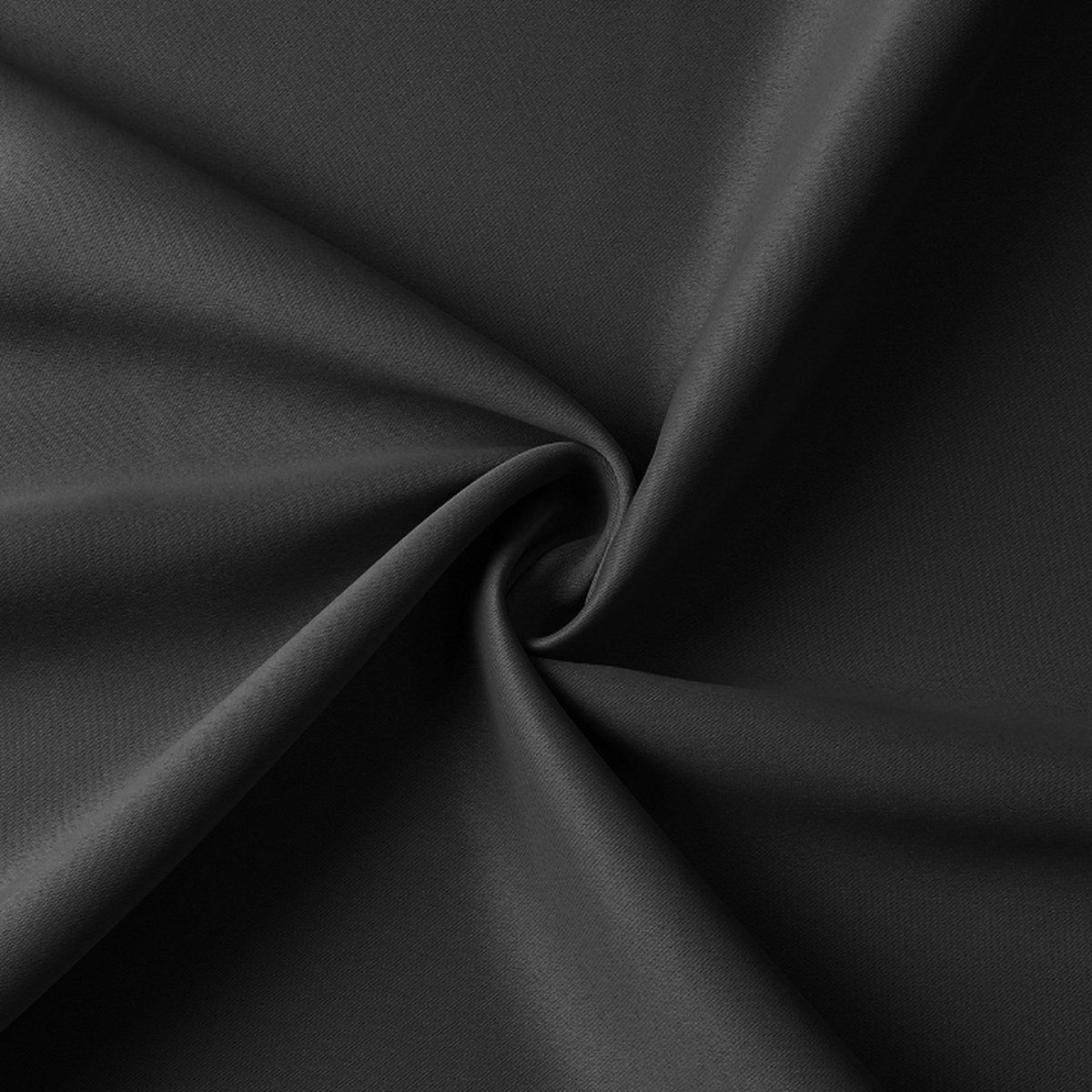 1 Panel Dark Gray Blackout Curtain Panel With Grommets, Thermal Insulated Microfiber Window Drapes For Bedroom And Office, 100 x 250 cm