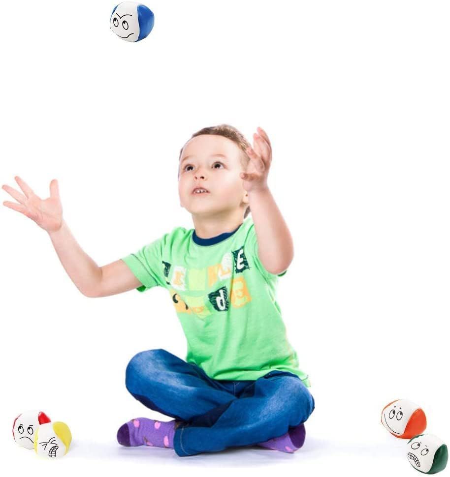 15 Piece Juggling Ball Set with Faces, 5 cm