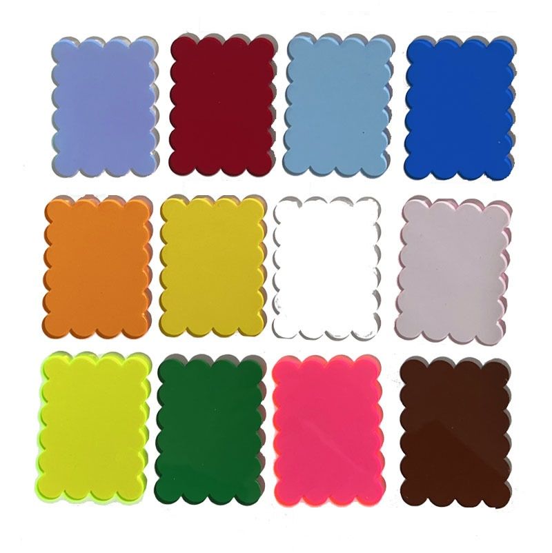 12 Piece Acrylic Magnetic Photo Frames for Refrigerator, 6 x 9 cm
