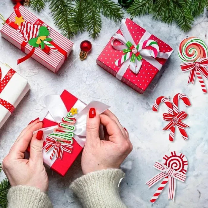 Hanging Candy Cane Christmas Ornaments