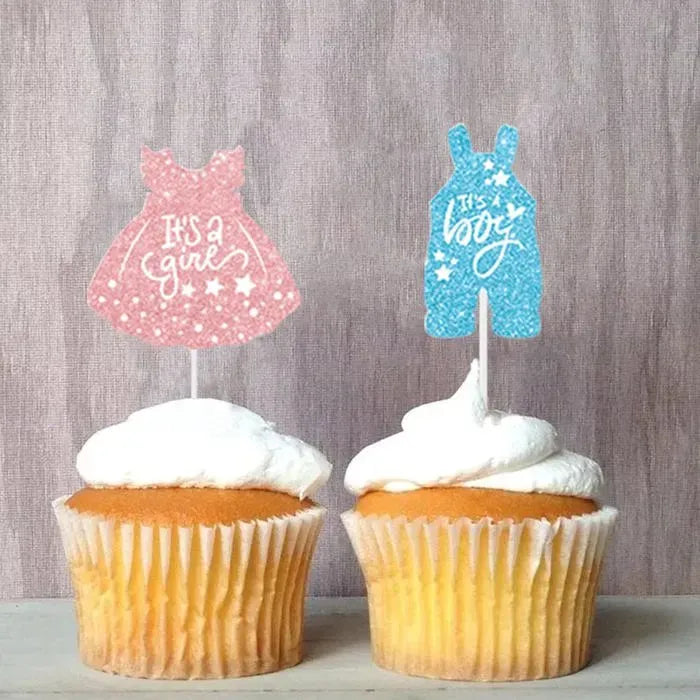 24 Pack Boy or Girl Cupcake Toppers