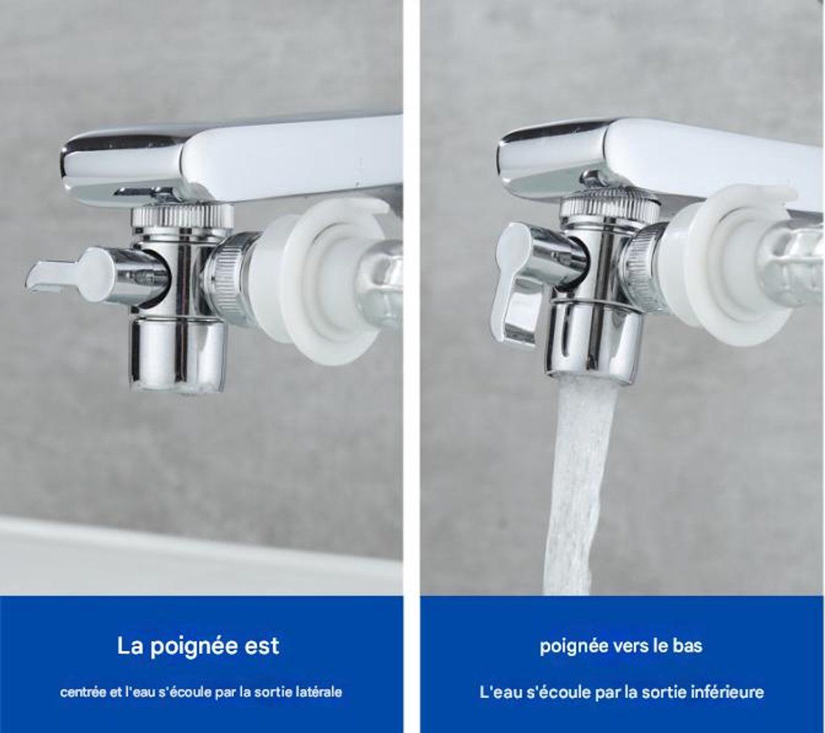 Three Way Faucet Water Diverter for Washing Machine