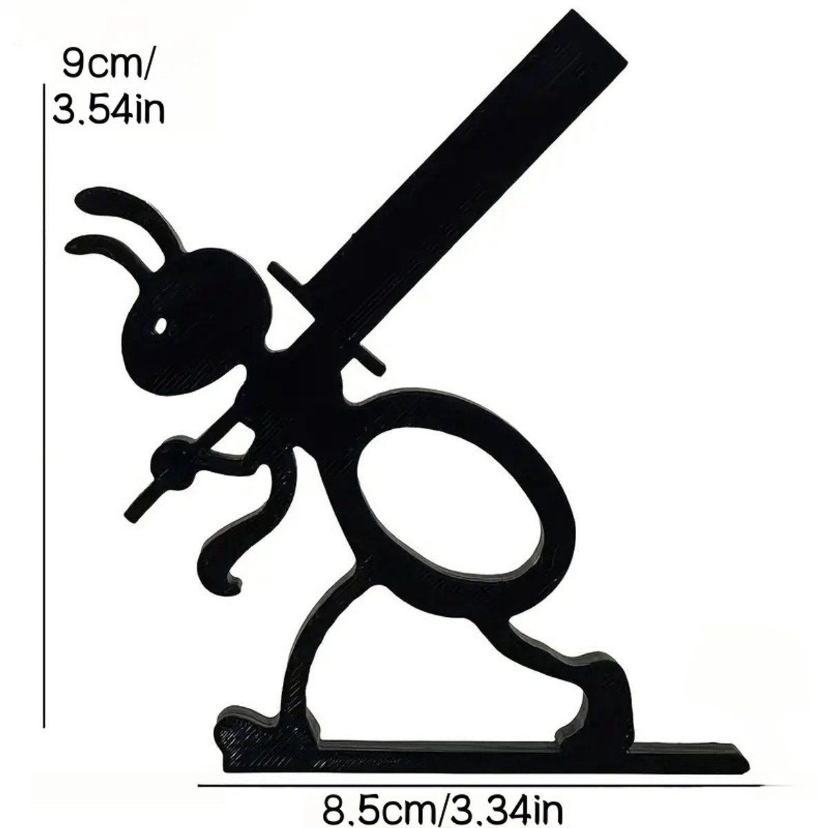 2PCS Ant Shaped Toilet Paper Holder, Standing Toilet Roll Holder, Decorative Bathroom Accessories, Unique Gift for Bathroom and Toilet, Black