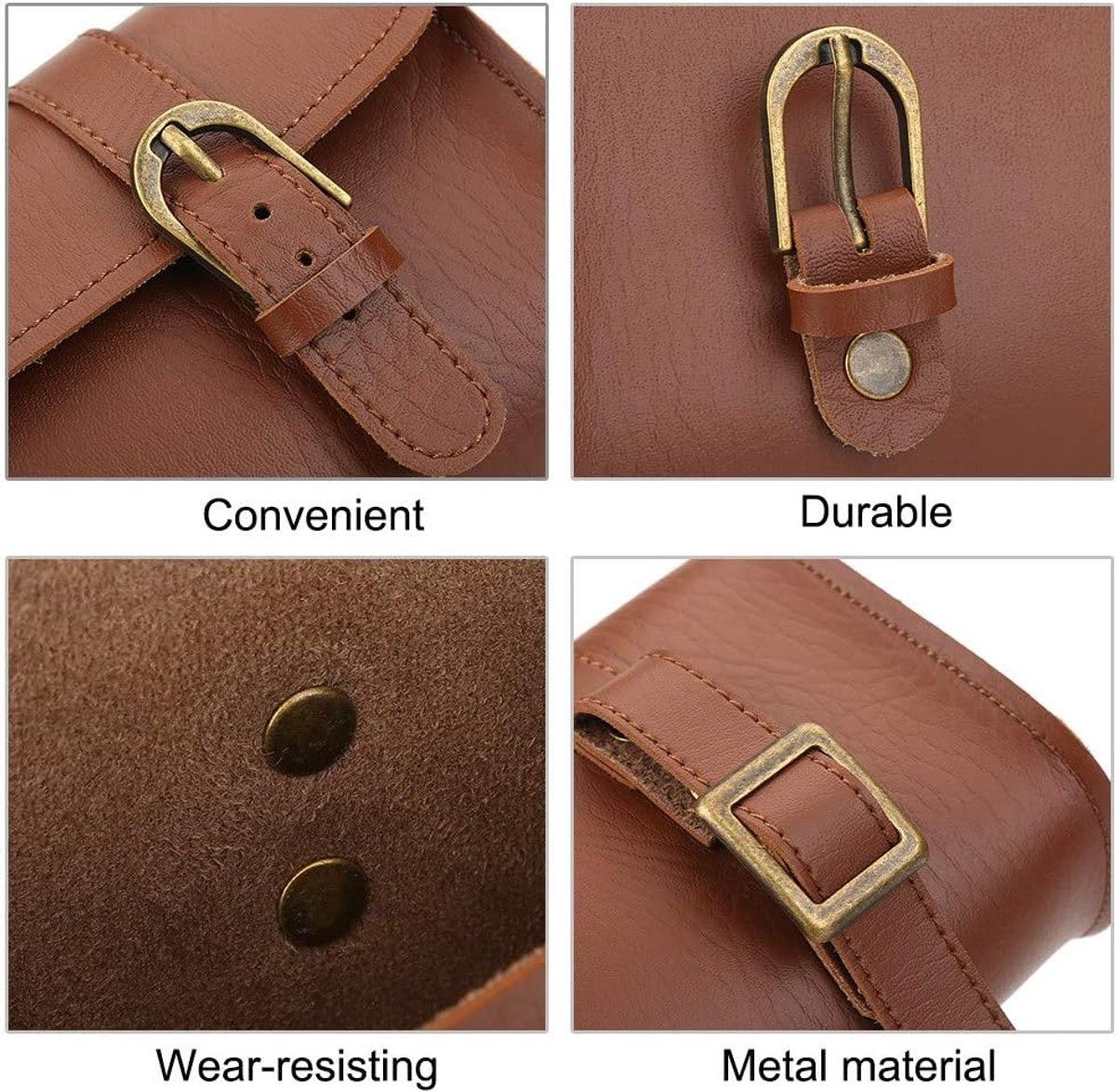 Bike Handlebar Bag, Waterproof Bicycle Front Bag with Adjustable Straps for Road Bike and Mountain Bike