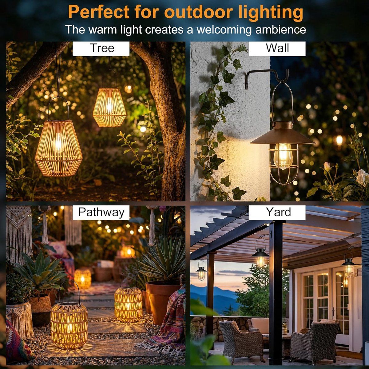 1 Pack Solar Lantern Replacement Head, Waterproof LED Solar Light Lid for Outdoor Garden Decor, 7 cm, Black