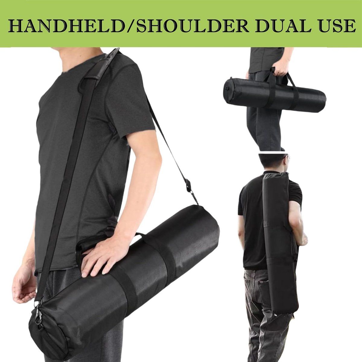 Padded Tripod Carry Bag with Shoulder Strap for Light Stands, Monopods, Softboxes and Photography Accessories, 100 x 13 cm, Black
