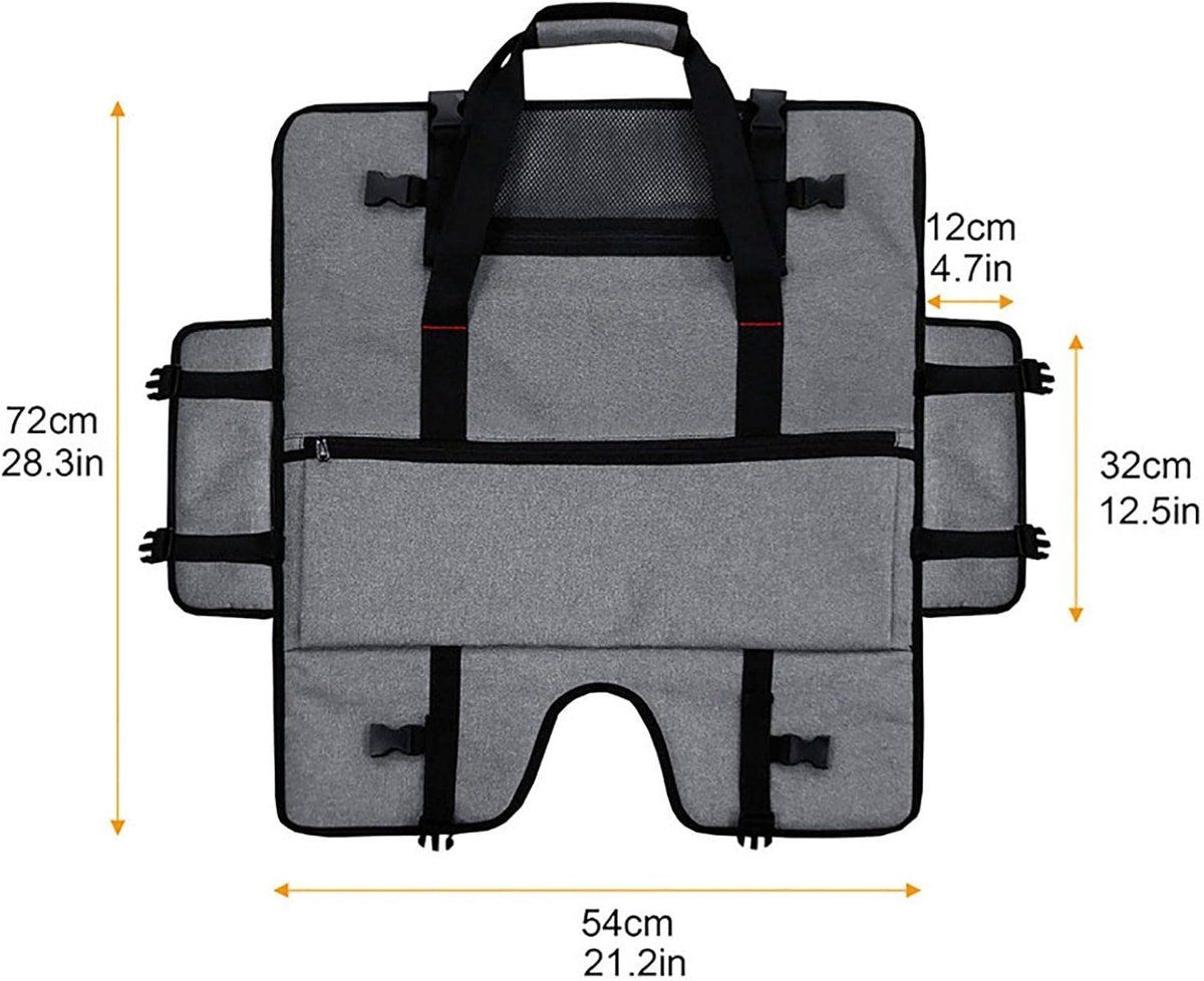 Monitor Carrying Bag Dustproof Portable Monitor Sleeve Case with Adjustable Handle for Desktop Computer, Fits 20 to 24 Inch Monitors