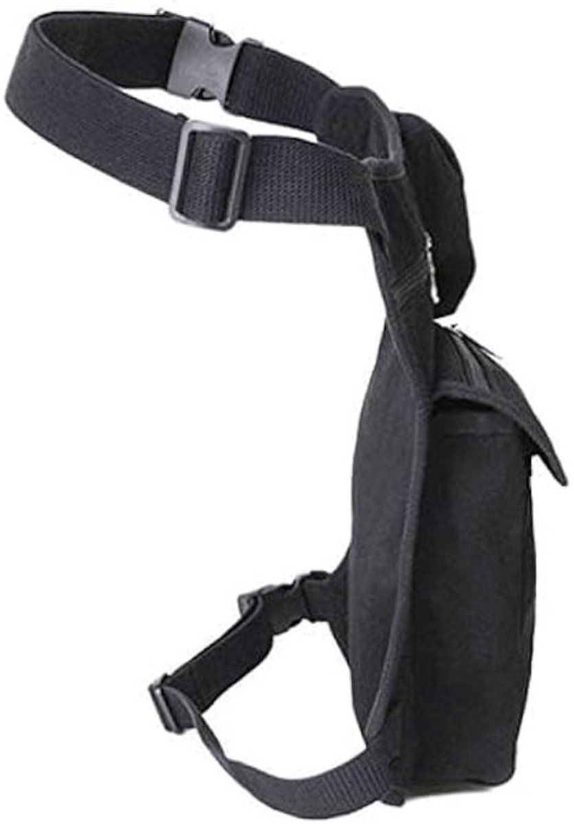 Tactical Drop Leg Bag, Canvas Waist Bag with Multiple Pockets, Adjustable Leg Pouch for Motorcycle Cycling Hiking Travel Festival, Khaki