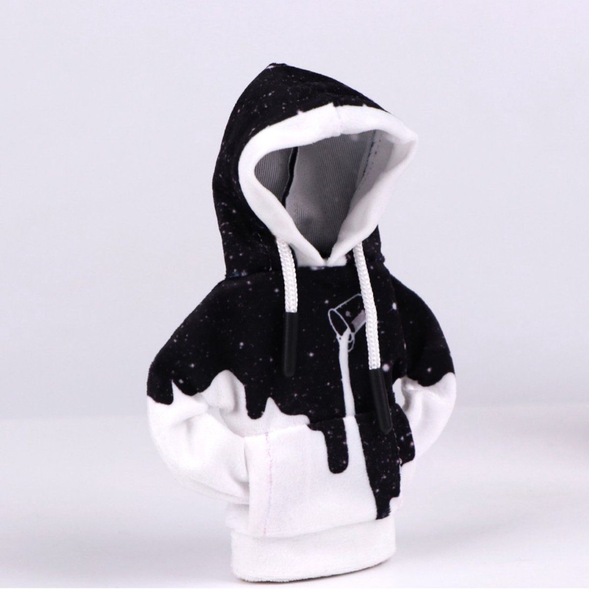 3 Styles Gear Shift Knob Hoodie Cover, Universal Car Shifter Decor with Chain, Auto Interior Accessory Compatible with Most Vehicles