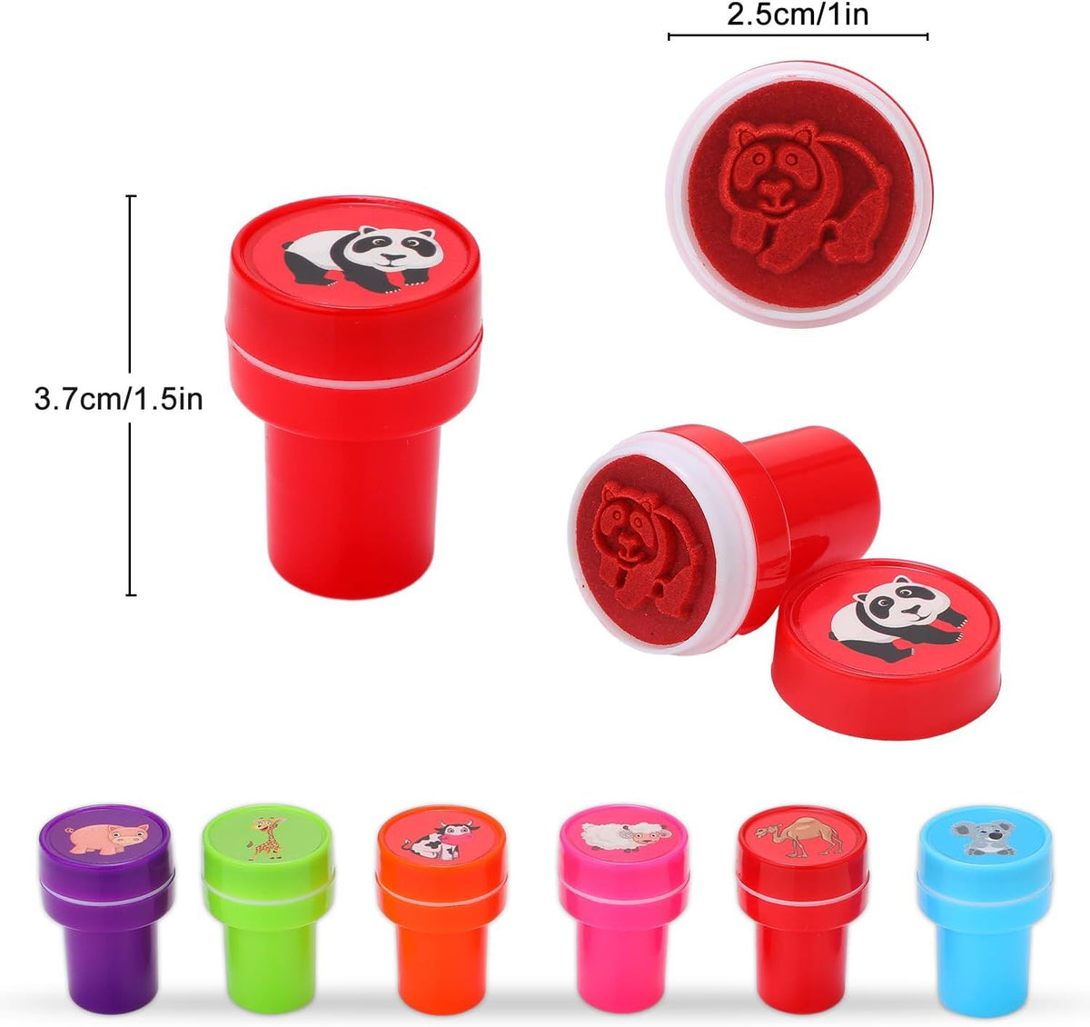 26Pcs Animal Stamps for Kids, Self Inking Stampers Party Favors Birthday Gift Goodie Bag Prizes Classroom Rewards Arts and Crafts