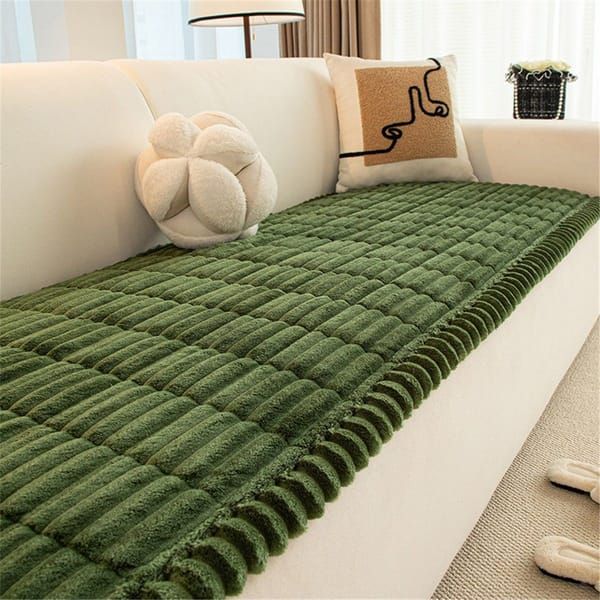 Pet Friendly Sofa Cover for Dogs, Washable Anti-slip Sofa Protector Mat, Dog Couch Cushion for Sofa, 60 x 150CM, Green