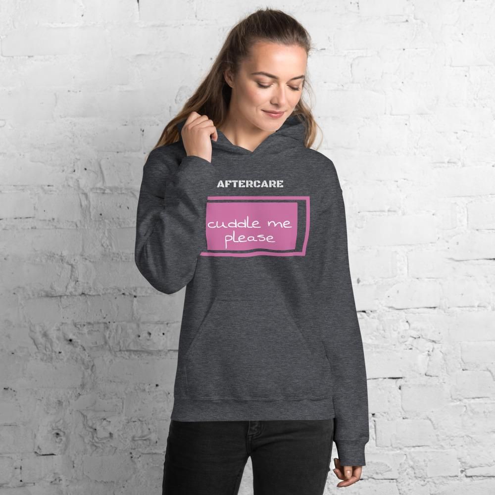 House Of Dasein Aftercare Hoodie Sweater Submissive Ddlg Bdsm Soft Cotton Polyester - Dark Heather - Xl