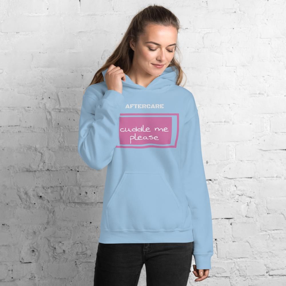House Of Dasein Aftercare Hoodie Sweater Submissive Ddlg Bdsm Soft Cotton Polyester - Light Blue - 4Xl