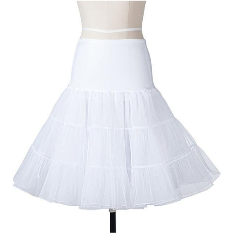 House Of Dasein Sweetest Little Christmas Dress - S - White Petticoat