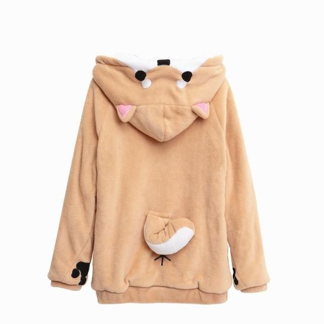 House Of Dasein Corgi Puppy Pet Hoodie - Beige - M