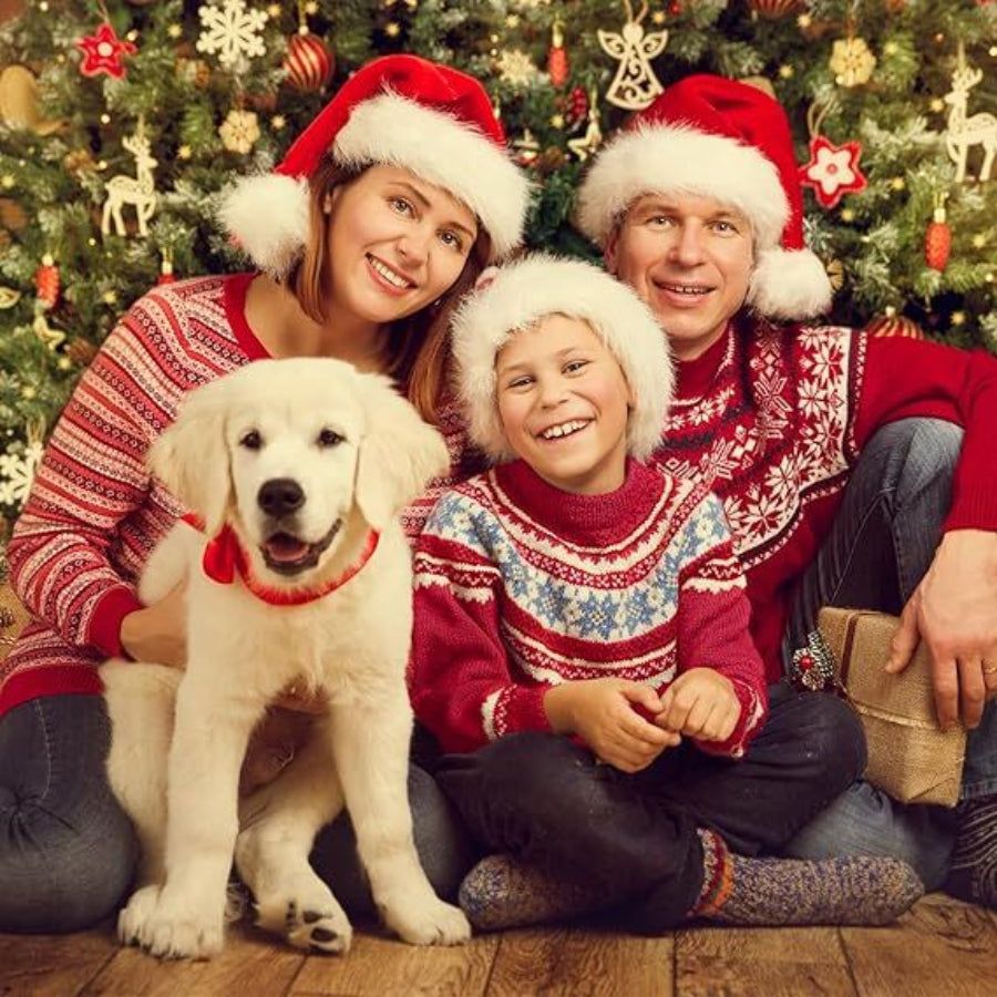 10Pack Christmas Santa Hats For Adults - Extra Thicken Velvet Claus Women Men Fluffy Plush Xmas Party Supplies New Year's Eve Teenagers