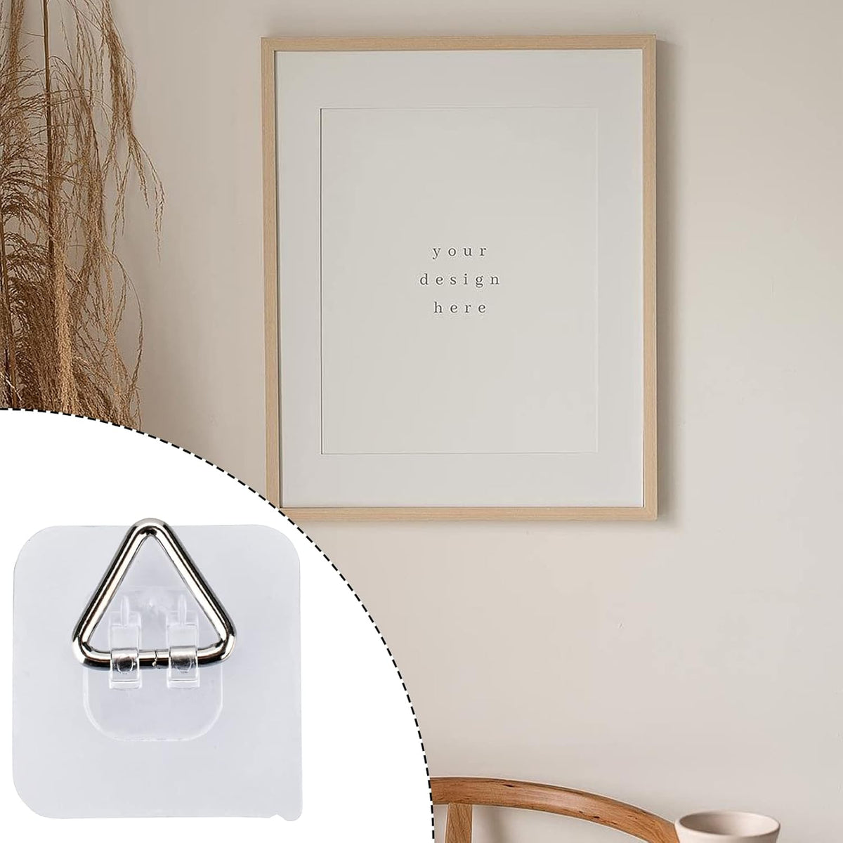 Wall Hangers 20 Pack - Vertical Plate Holders, Adhesive Picture Hanger for Wall Decoration