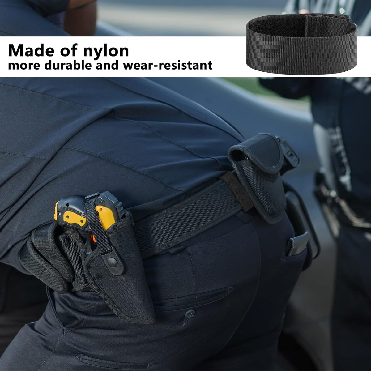 Homakover Tactical Duty Belt Keeper - Nylon, 1.5" Wide Web Belt