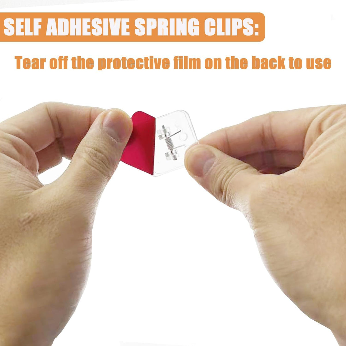 20 Pieces Self Adhesive Clips, Wall Clips,Tapestry Hangers,Photo Holders for Paper Flag Hanger,Sticky Clip for Teachers,Double-Sided Adhesive Spring Clip for Poster Home Office Rope