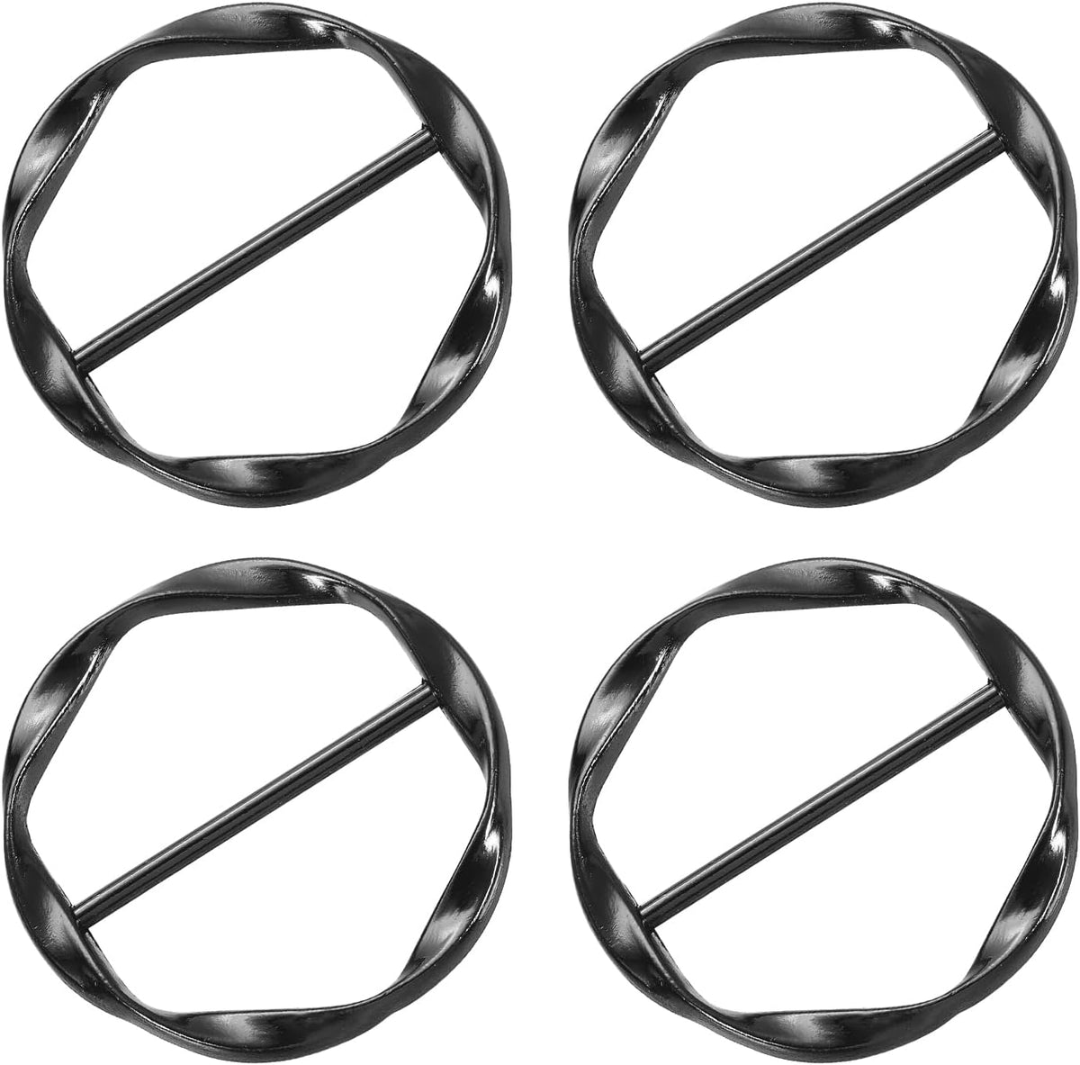 T-shirt Clips, Clothes Knotting Buckle Ring Wrap Holder for Women Scarf, Loose T-shirt