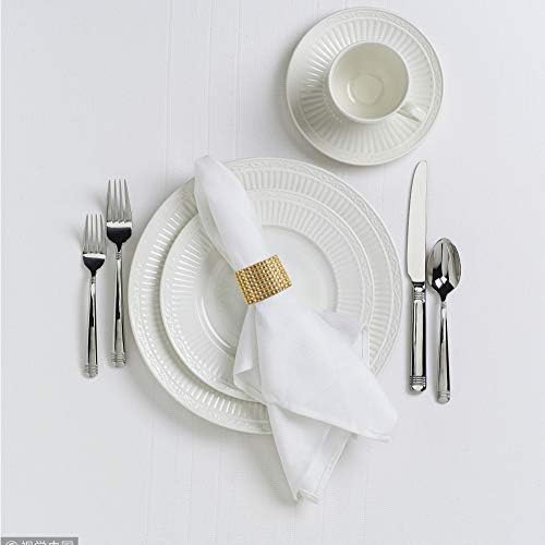 100pcs Napkin Rings, Gold Napkin Rings Buckles for Table Decorations, Wedding, Dinner, Party, DIY Decoration