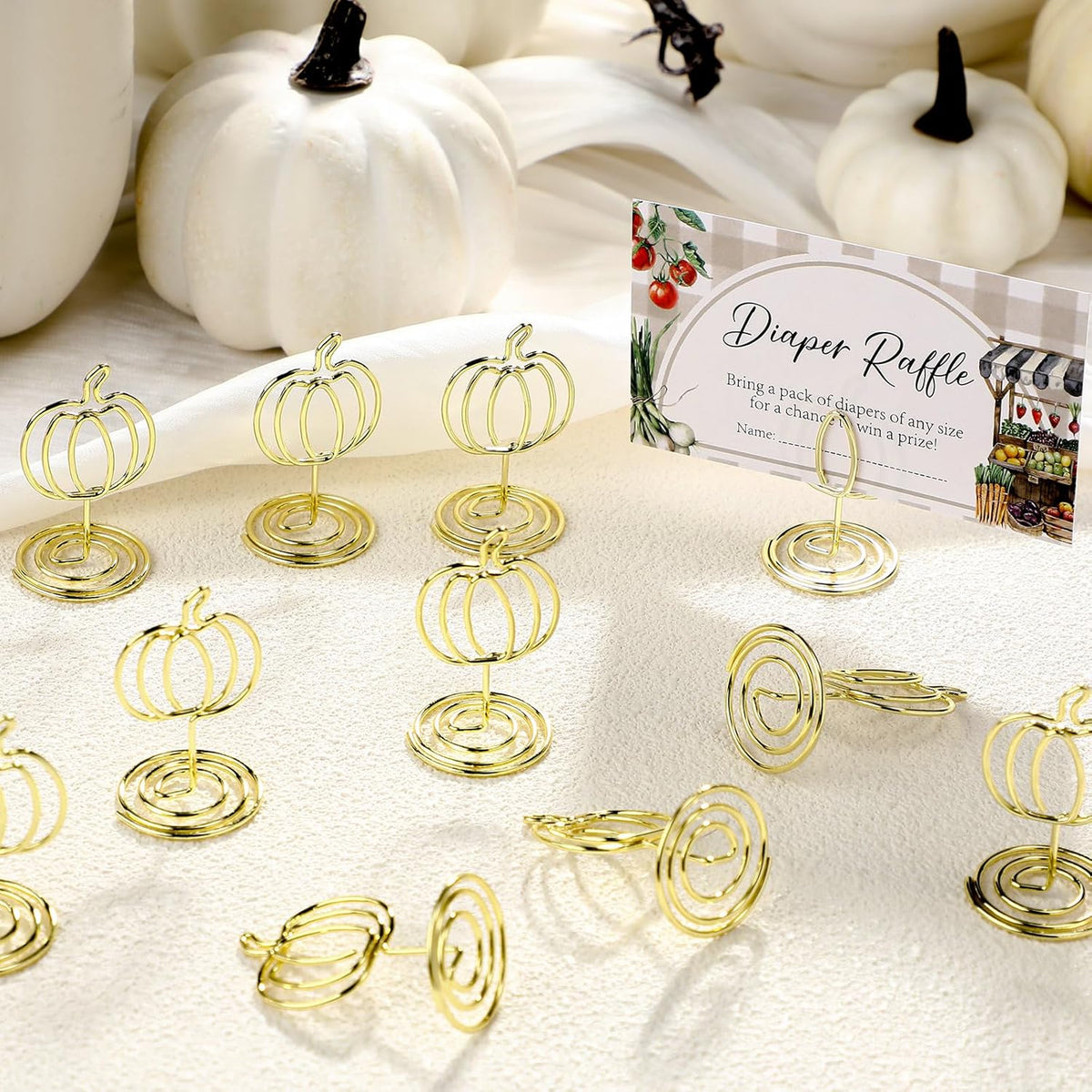 30 Pack Gold Pumpkin Table Decorations 5cm - Autumn Festival Ornaments