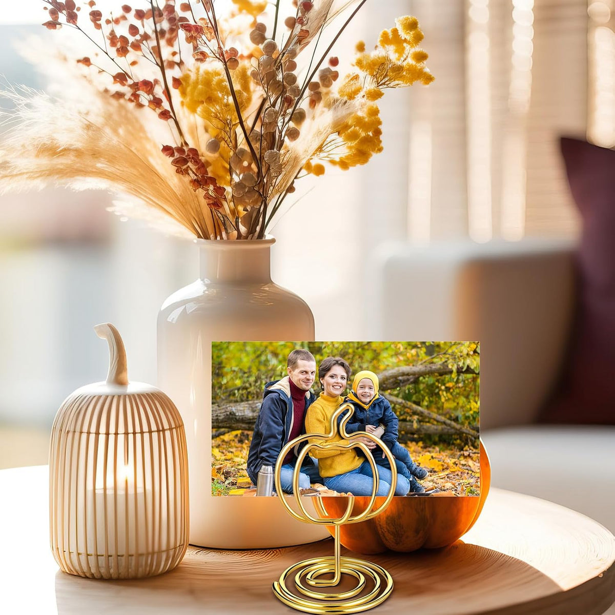 30 Pack Gold Pumpkin Table Decorations 5cm - Autumn Festival Ornaments