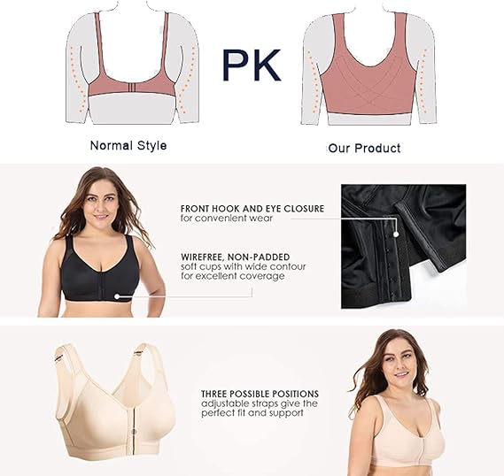 Women's Wireless Bra White Size L 1 Piece
