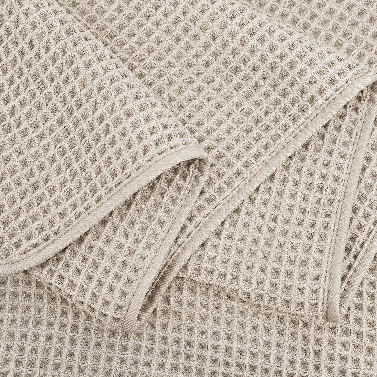 430 GSM Microfiber Oversize Quick Dry Lint Free Bath Towel, 60 x 30 in, 4 Pack (Waffle Weave)