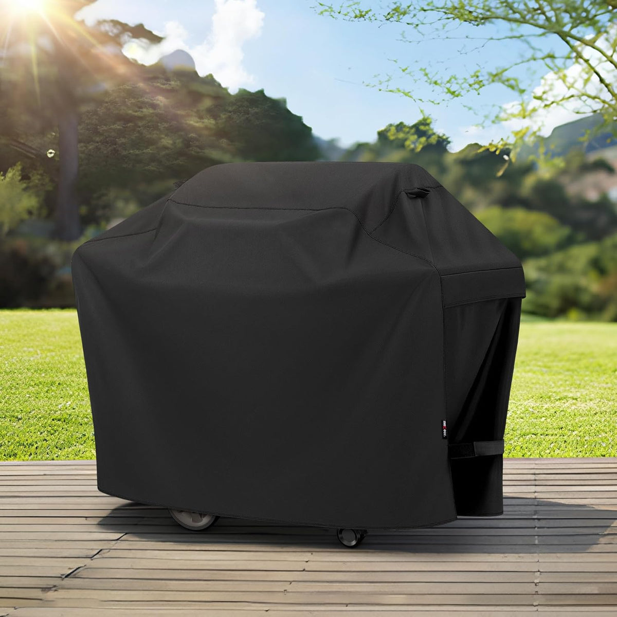 Heavy Duty Waterproof Barbecue Gas Grill Cover, 65-inch BBQ Cover, Special Fade and UV Resistant Material, Durable and Convenient, Fits Grills of Weber Char-Broil Nexgrill Brinkmann and More
