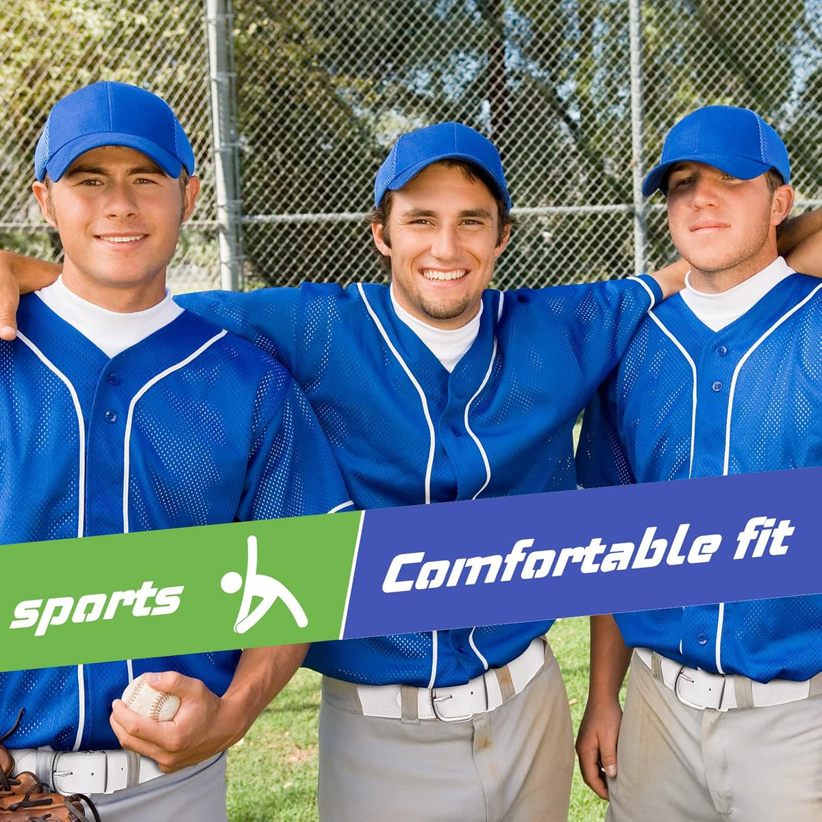 12 Pcs Baseball Belts Softball Belts Bulk for Adult and Youth Adjustable