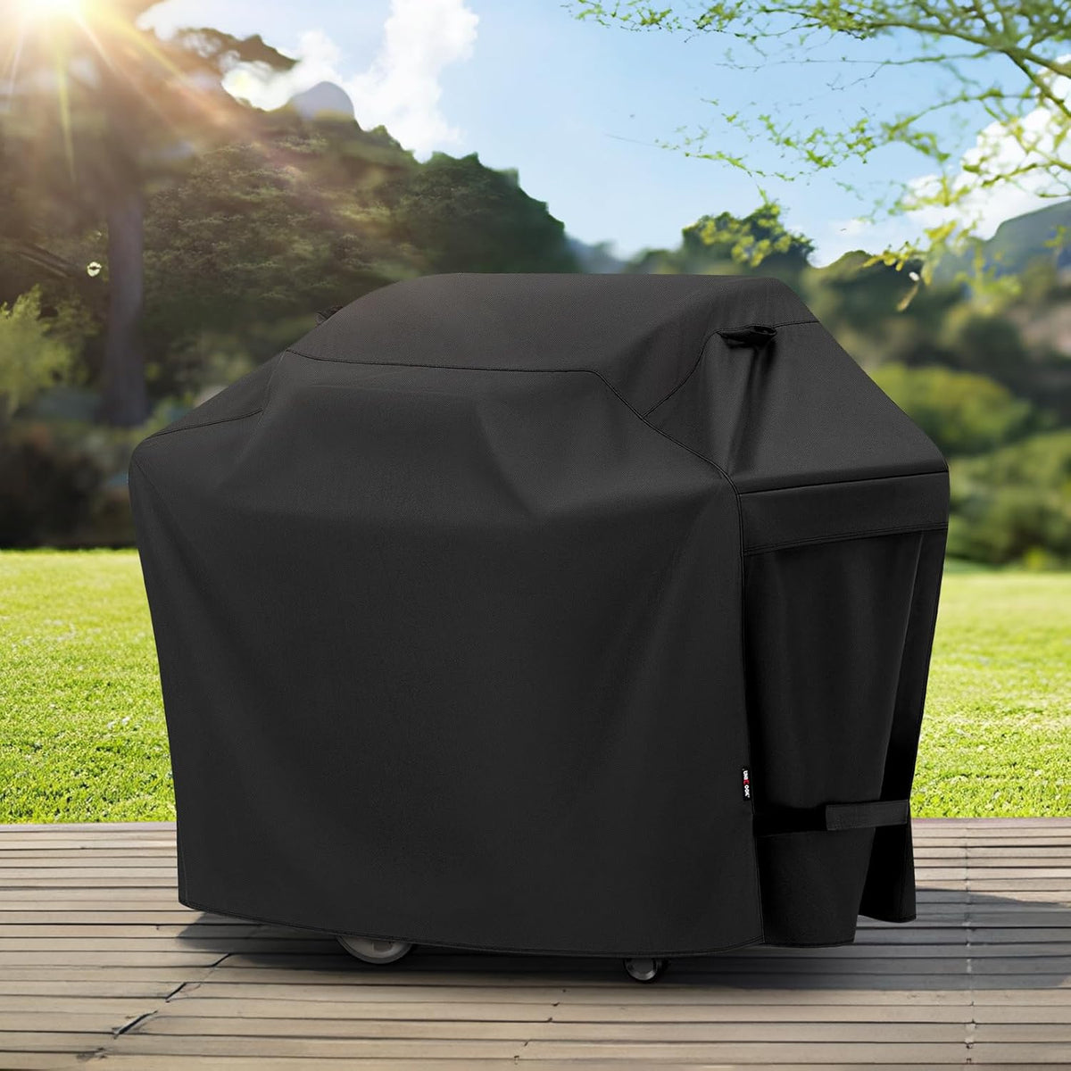 Grill Cover 60 Inch, Heavy Duty Waterproof Gas Grill Cover for Outside, Fade Resistant Outdoor Barbecue Protector, Compatible with Weber Char-Broil Nexgrill BBQs up to 58" Wide