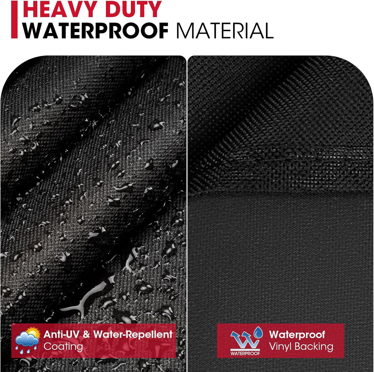 Outdoor Large Grill Cover 70 Inch, Heavy Duty Waterproof Gas Grill Cover for Outside, Fade Resistant Durable BBQ Protector, All Weather Protection for Backyard BBQs, Black