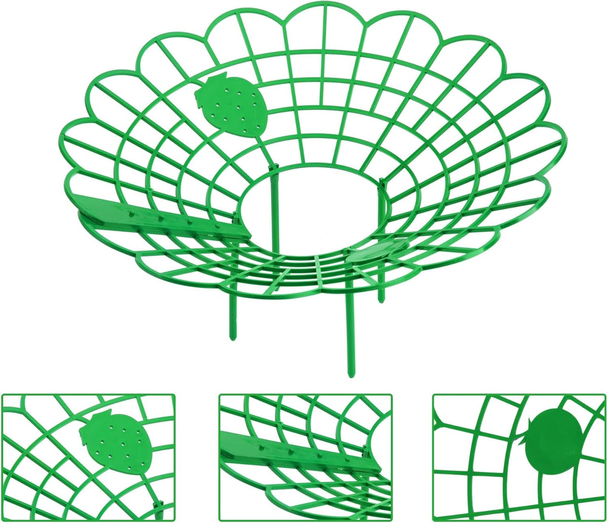 15Pack Strawberry Supports - Strawberry Plant Support Stand Strawberry Growing Racks Protector Strawberry Growing Frame Holder Cage (15, B)