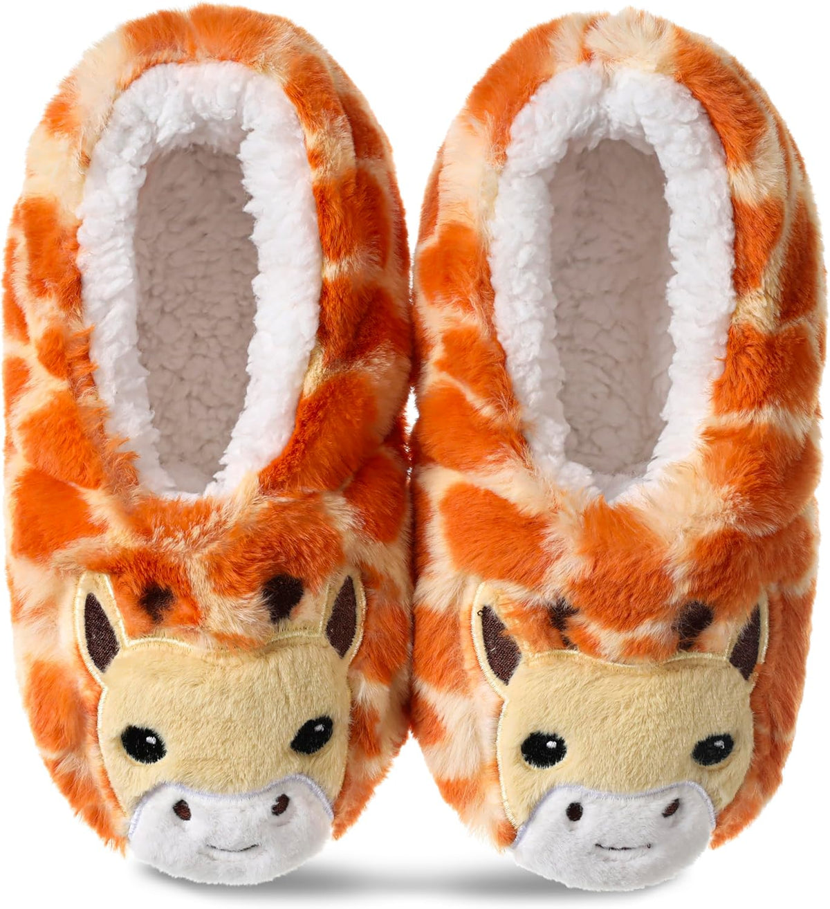 Cute Animal Slipper Socks with Grips for Women Indoor Non-Slip Warm Fuzzy Cozy Hoe Sock