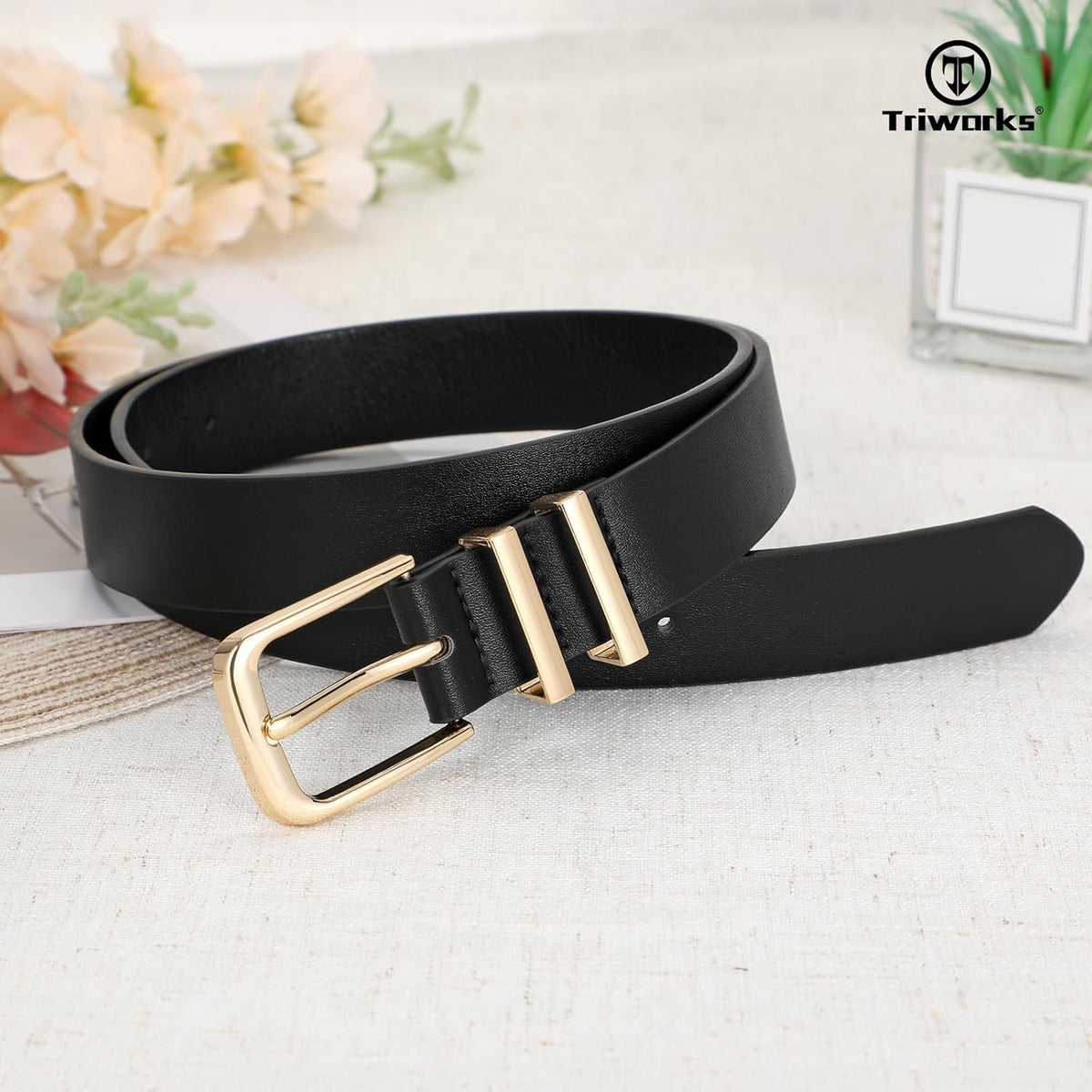 3 Pack Women Belts For Jeans Pants Dresses Ladies Leather Waist Belts