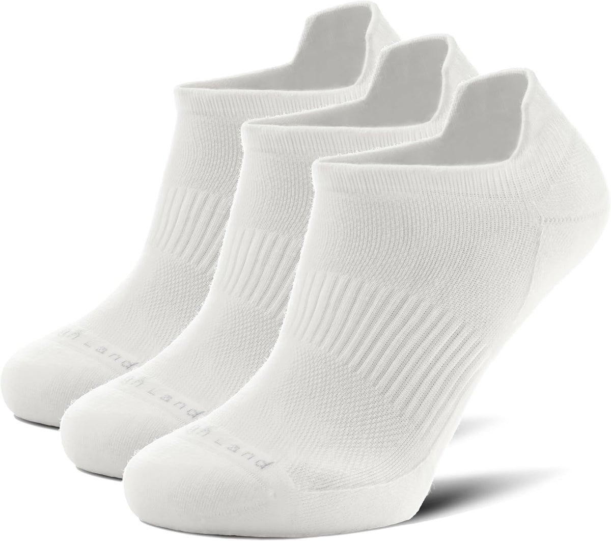 Toughland Merino Wool Socks for Men & Women – 80% Merino Wool, No Show, Lightweight, Chioned for Running, Hiking