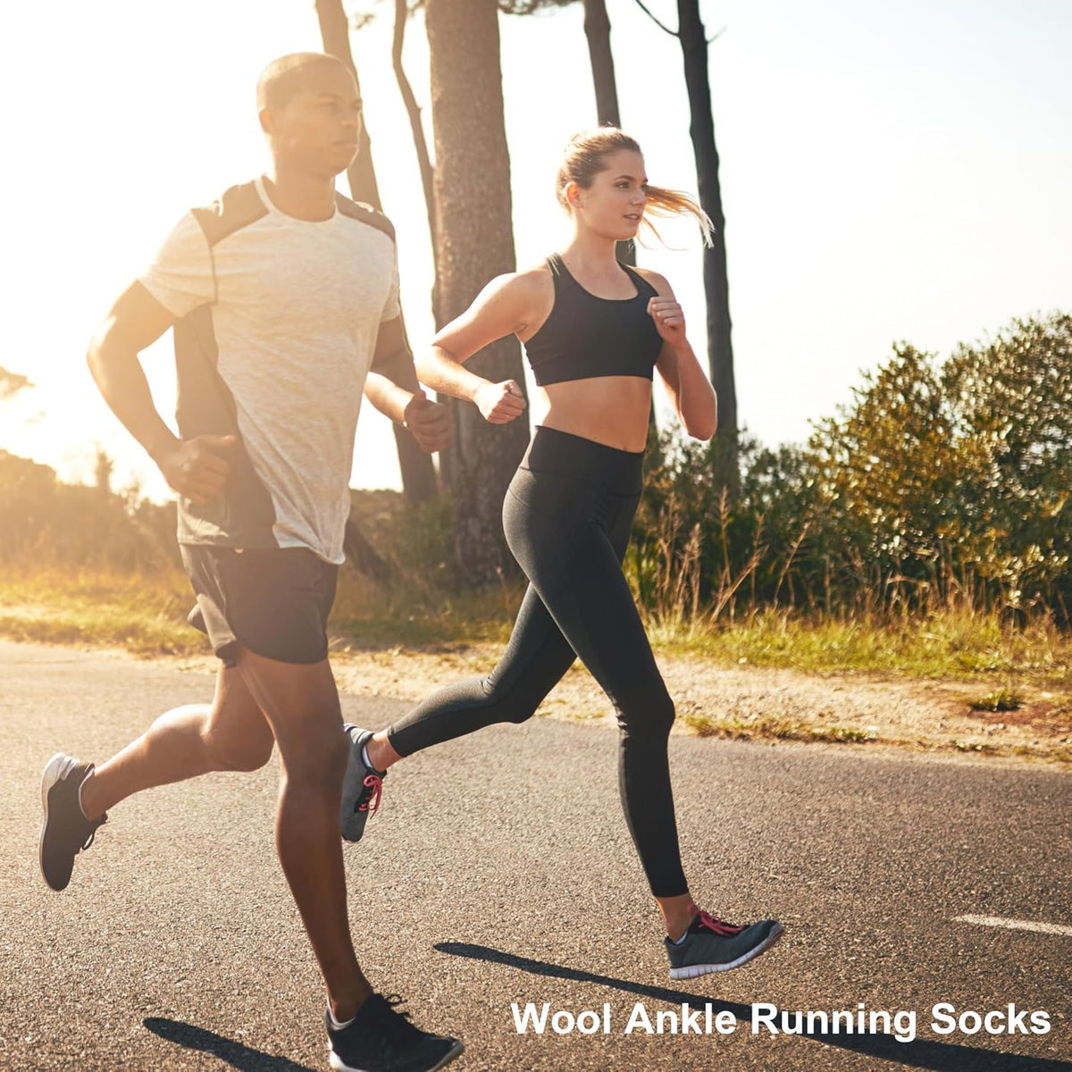 Toughland Merino Wool Socks for Men & Women – 80% Merino Wool, No Show, Lightweight, Chioned for Running, Hiking