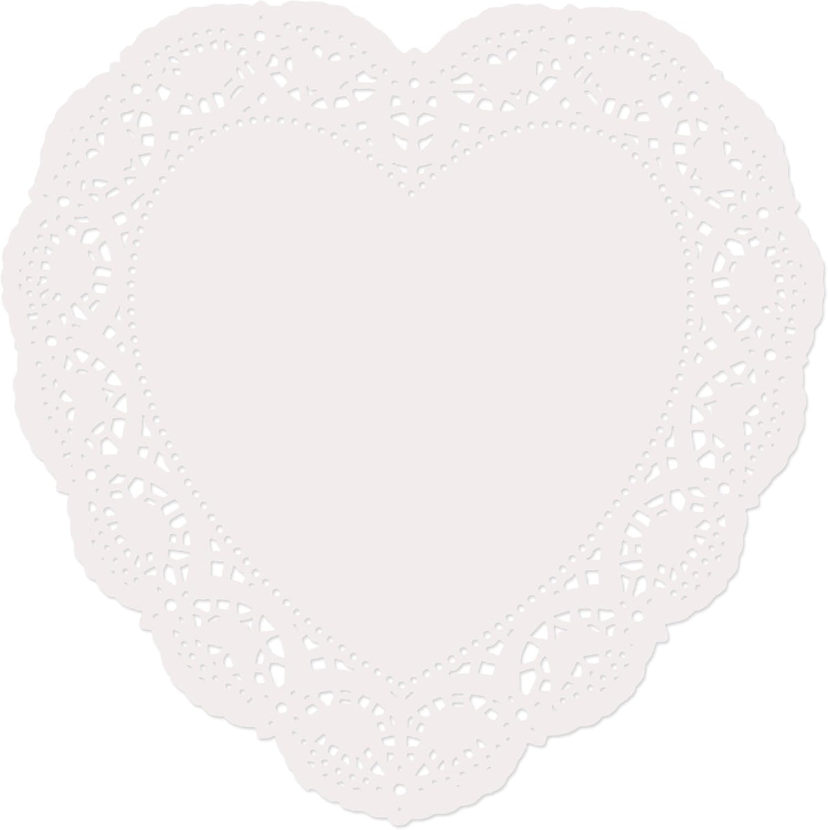 96 Count Heart Doilies 10" Red Pink and White Paper Lace Doilies for Valentine Day Decorations Crafts for Valentine's Day