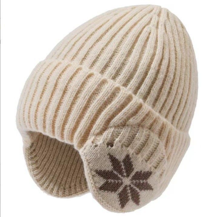 Winter Thick Fleece Lined Ear Protection Hat - Thermal Knit Beanie for Men Women - Warm Skull Cap for Cycling Outdoor Running - Black