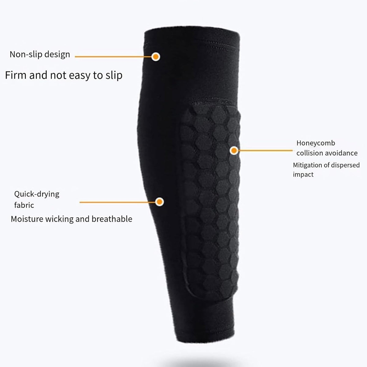 Shin Guards for Soccer, Lightweight Shin Pads for Kids Youth & Adult - Football Shin Defender Protective Gear, Comfortable Breathable Leg Guards